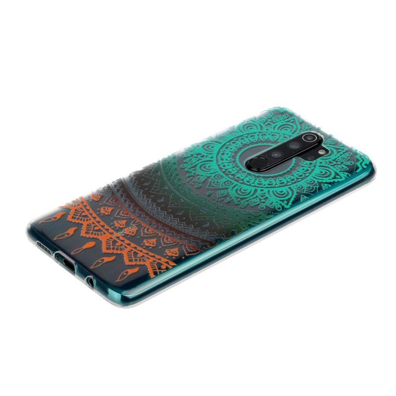 Cover Xiaomi Redmi Note 8 Pro Mobilcover Gennemsigtig Farverig Mandala