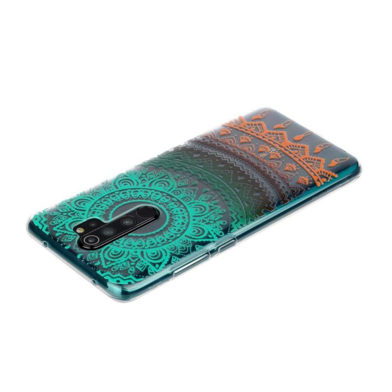 Cover Xiaomi Redmi Note 8 Pro Mobilcover Gennemsigtig Farverig Mandala