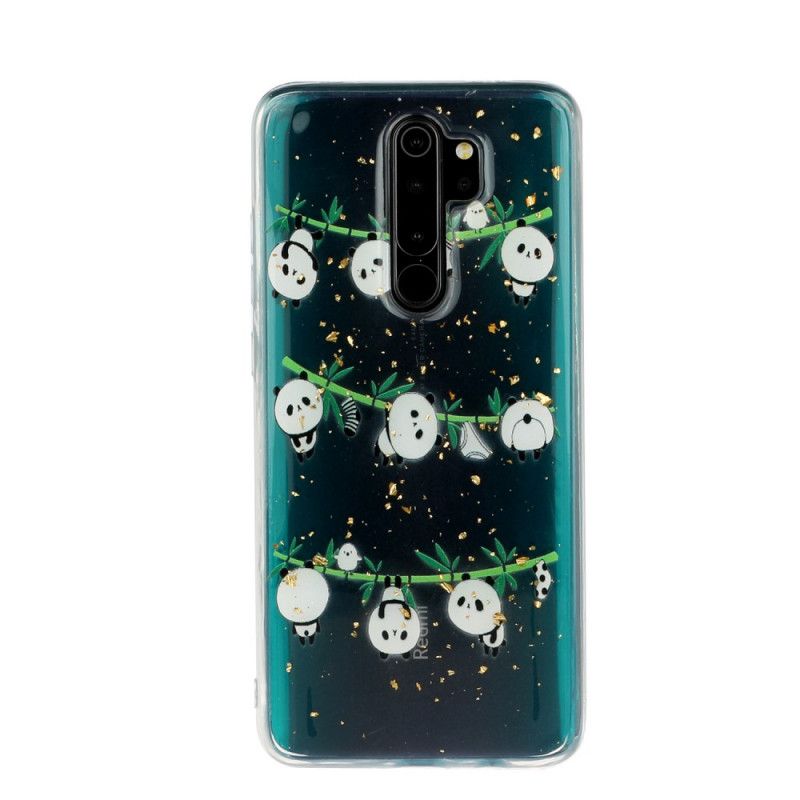 Cover Xiaomi Redmi Note 8 Pro Pandaer På Tørresnoren