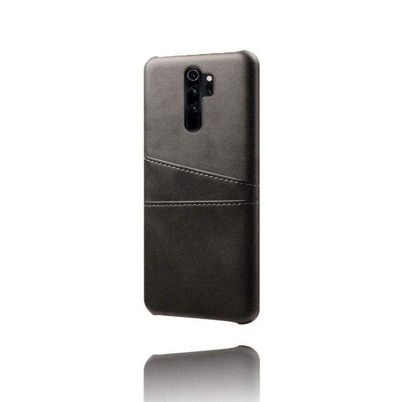 Cover Xiaomi Redmi Note 8 Pro Sort Dobbelt Kortholder