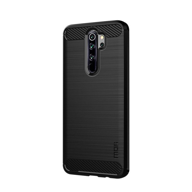 Cover Xiaomi Redmi Note 8 Pro Sort Mofi Børstet Kulfiber Original