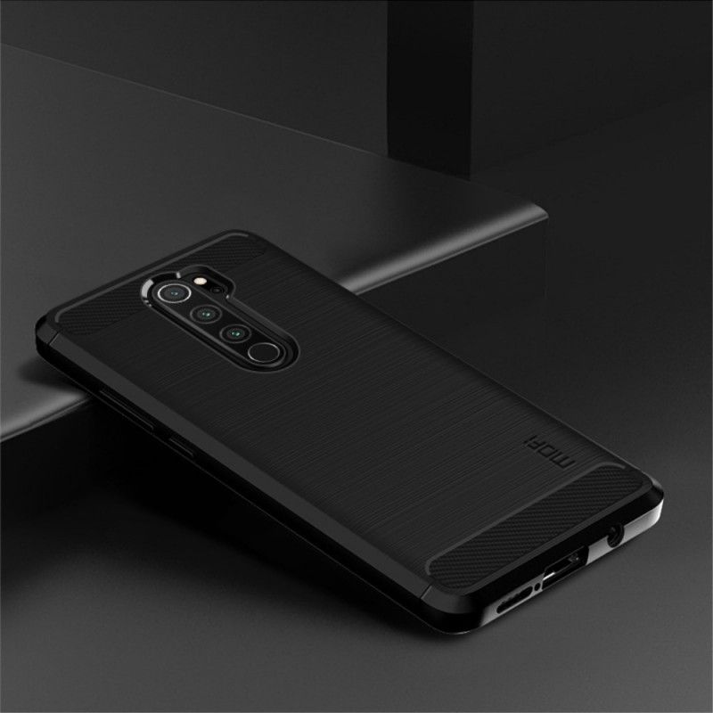 Cover Xiaomi Redmi Note 8 Pro Sort Mofi Børstet Kulfiber Original