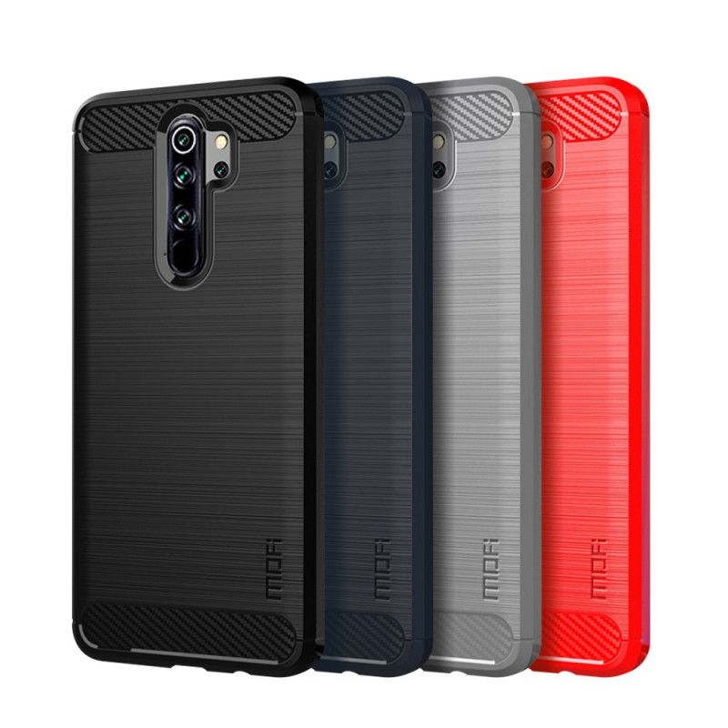 Cover Xiaomi Redmi Note 8 Pro Sort Mofi Børstet Kulfiber Original