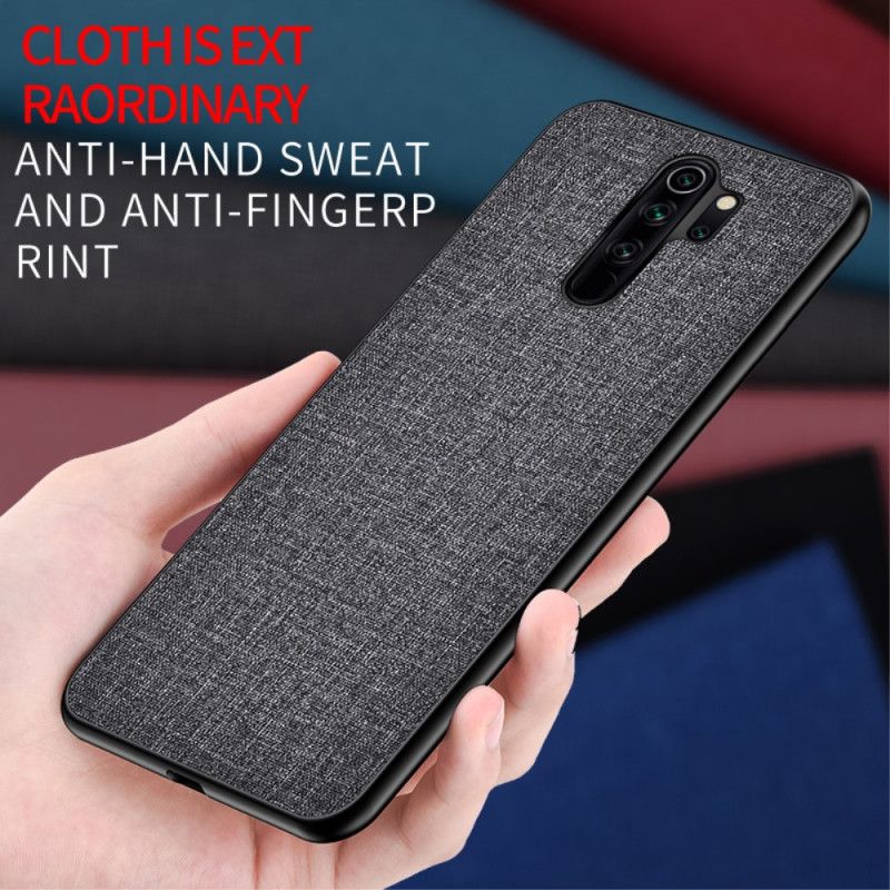 Cover Xiaomi Redmi Note 8 Pro Sort Stoftekstur Original