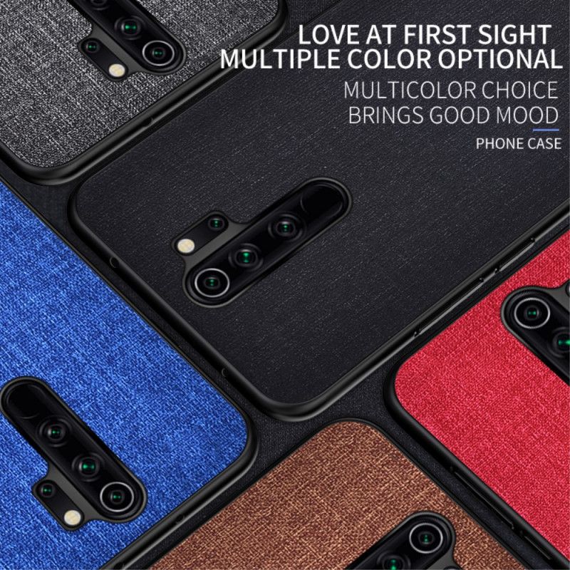 Cover Xiaomi Redmi Note 8 Pro Sort Stoftekstur Original