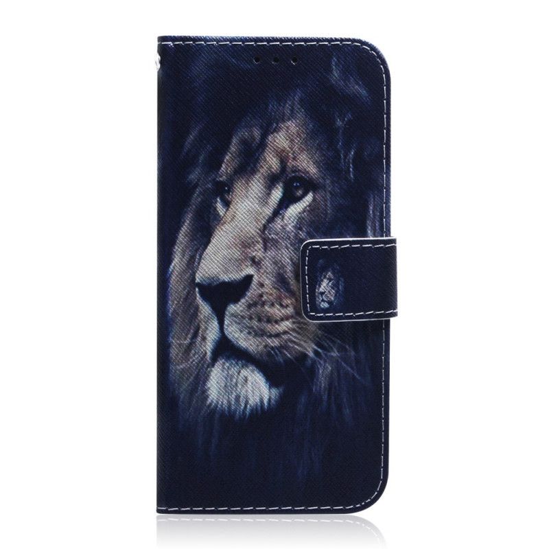 Flip Cover Læder for Xiaomi Redmi Note 8 Pro Drømmer Løve