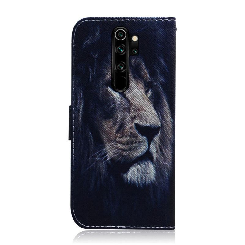 Flip Cover Læder for Xiaomi Redmi Note 8 Pro Drømmer Løve