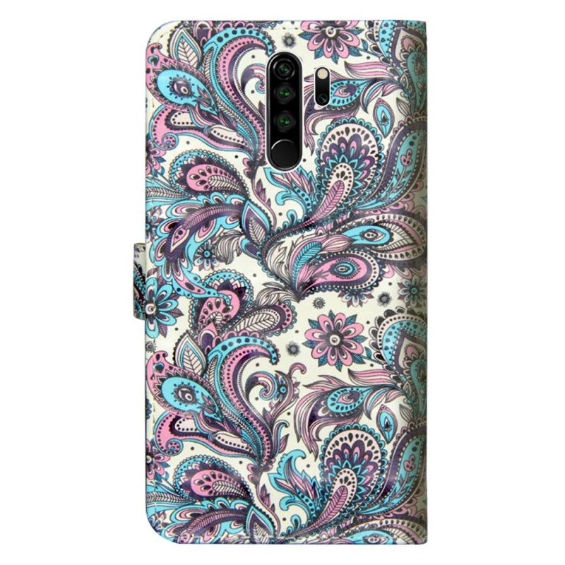 Flip Cover Læder for Xiaomi Redmi Note 8 Pro Mønstrede Blomster