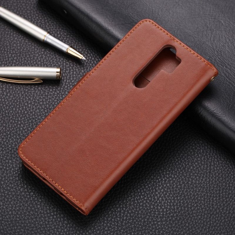 Flip Cover Læder for Xiaomi Redmi Note 8 Pro Sort Azns Imiteret Læder