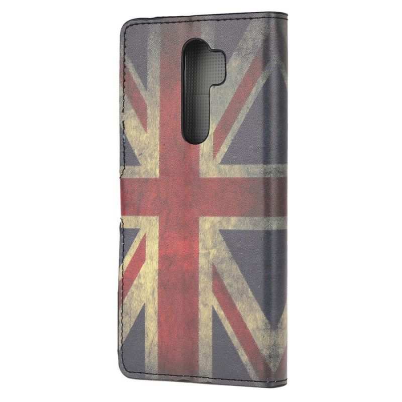 Flip Cover Læder Xiaomi Redmi Note 8 Pro Englands Flag Original