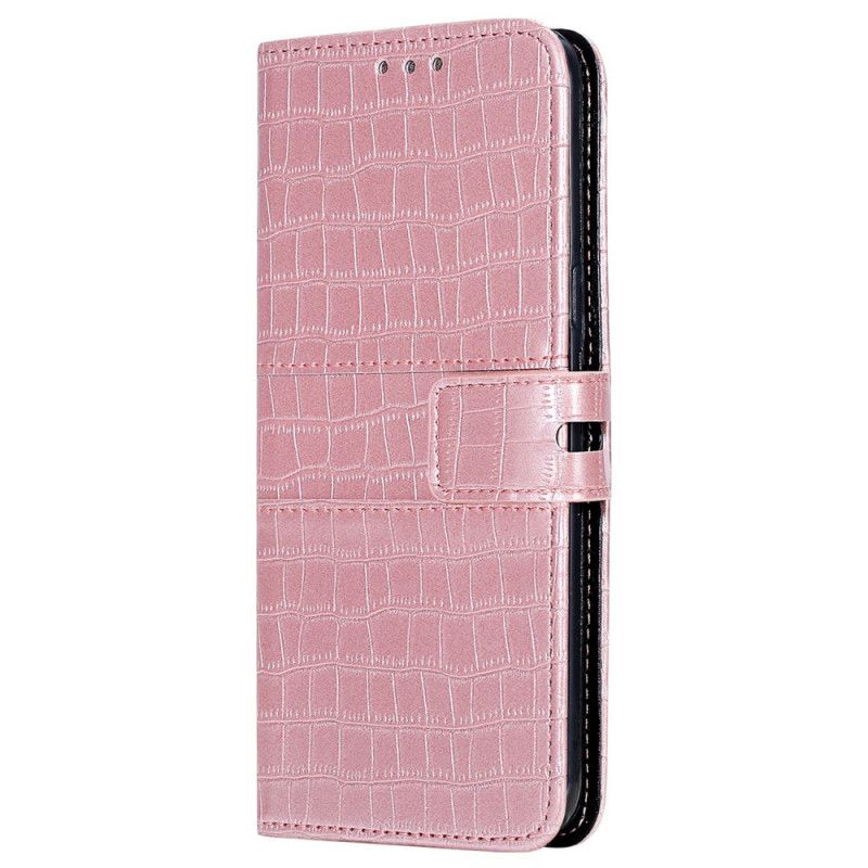 Flip Cover Læder Xiaomi Redmi Note 8 Pro Sort Fuldstændig Krokodille Original