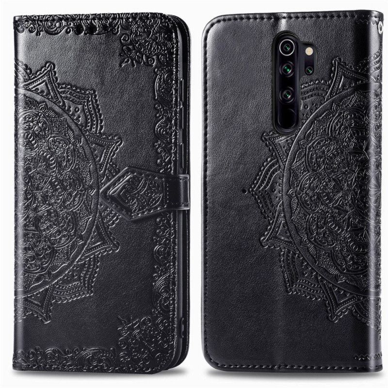 Flip Cover Læder Xiaomi Redmi Note 8 Pro Sort Mandala I Middelalderen