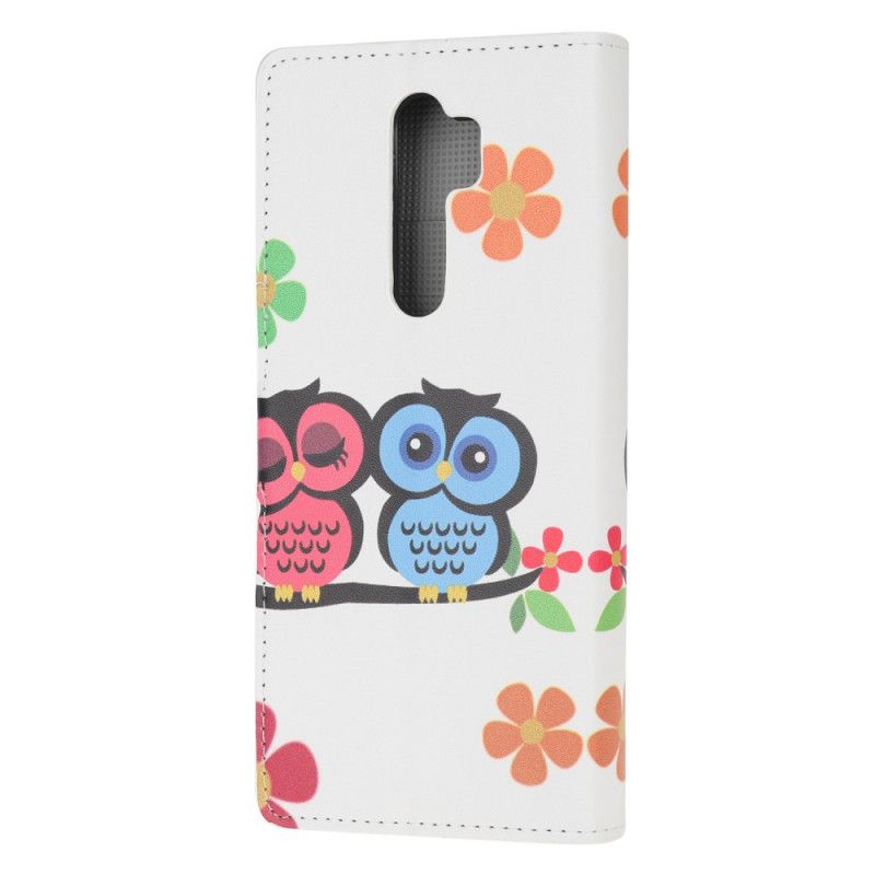 Flip Cover Læder Xiaomi Redmi Note 8 Pro Ugler