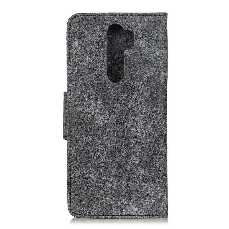 Flip Cover Xiaomi Redmi Note 8 Pro Grå Mobilcover Retro Kunstlæderklap