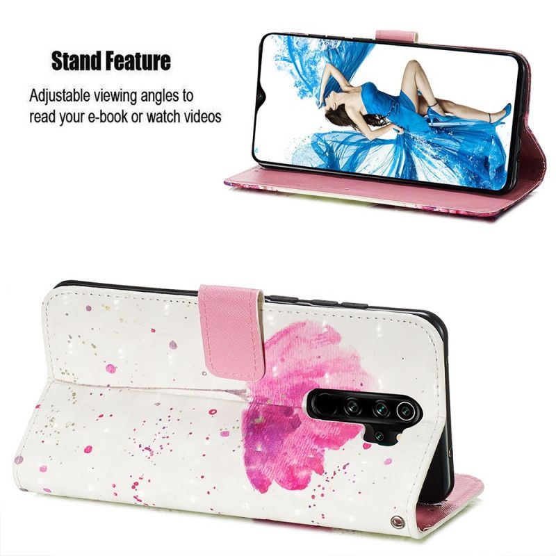 Flip Cover Xiaomi Redmi Note 8 Pro Mobilcover Akvarelvalmue