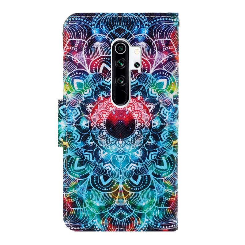 Flip Cover Xiaomi Redmi Note 8 Pro Prangende Mandala Med Rem