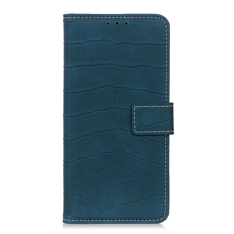 Flip Cover Xiaomi Redmi Note 8 Pro Sort Mobilcover Vintage Krokodillehudstil