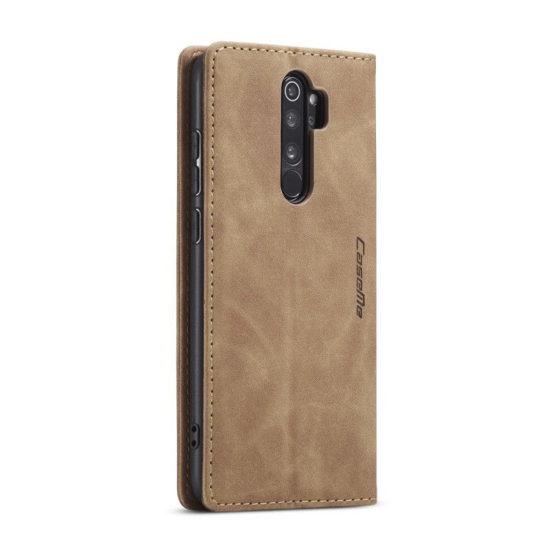 Læder Cover Xiaomi Redmi Note 8 Pro Sort Imiteret Læderetui