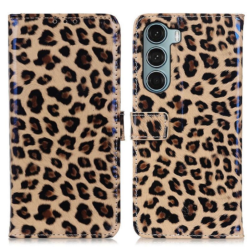 Flip Cover Moto G200 5g Leopard