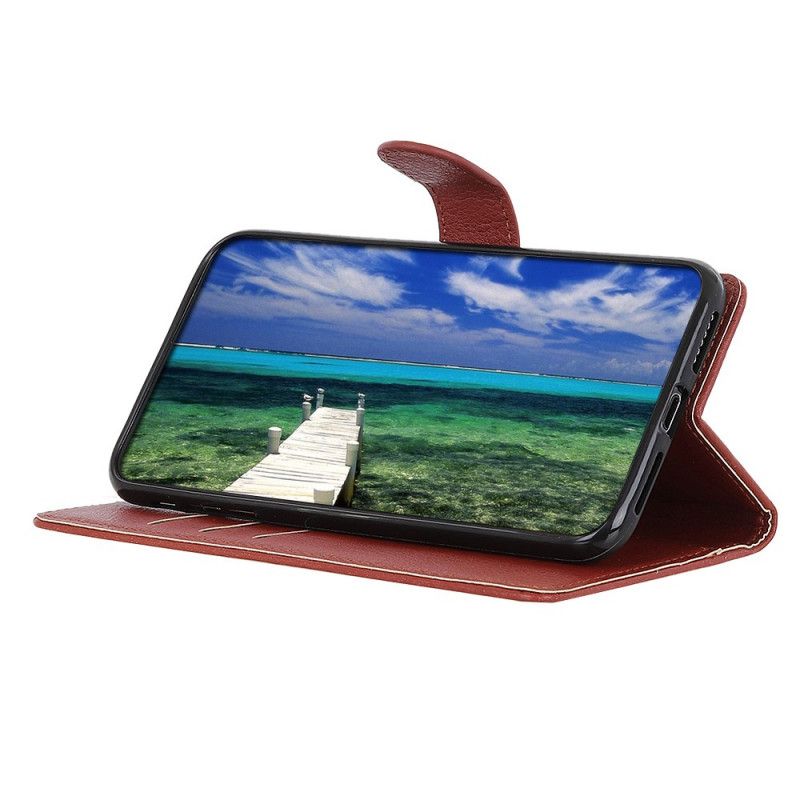 Flip Cover Moto G200 5g Traditionelt Litchi