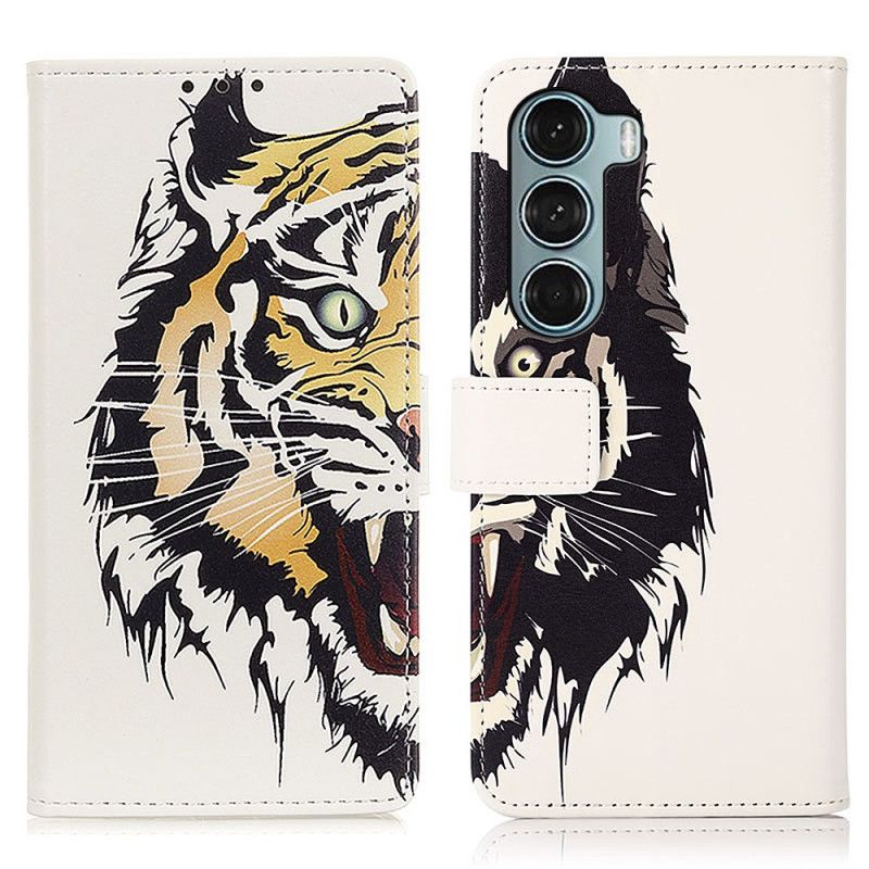 Flip Cover Til Moto G200 5g Fierce Tiger