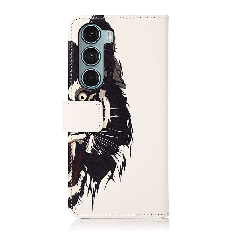 Flip Cover Til Moto G200 5g Fierce Tiger