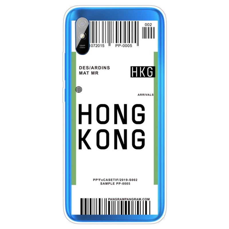 Cover for Xiaomi Redmi 9A Boardingkort Til Hong Kong