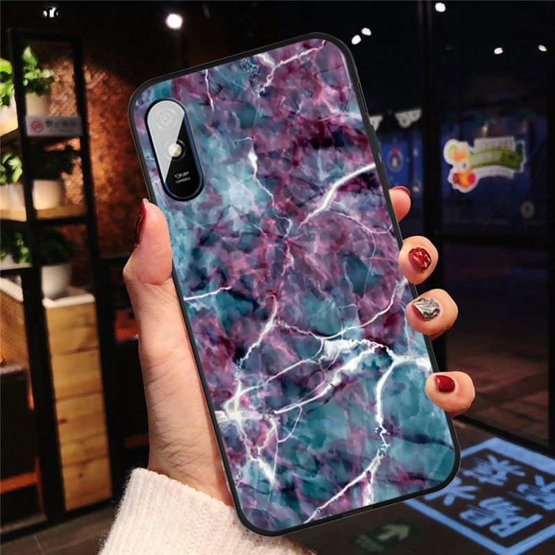 Cover for Xiaomi Redmi 9A Lilla Marmor