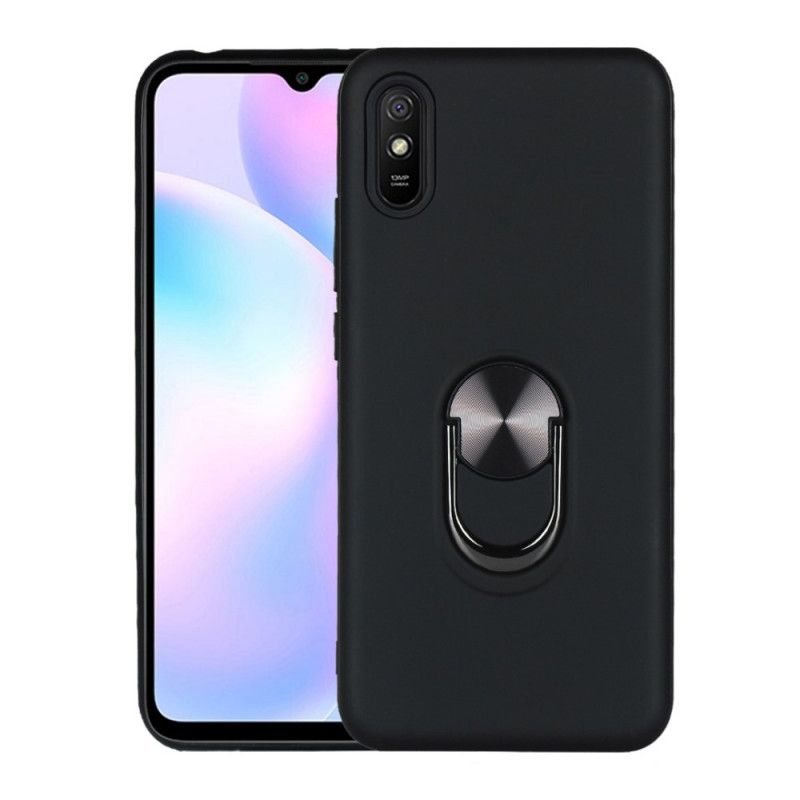 Cover for Xiaomi Redmi 9A Sort Aftagelig Med Støttering