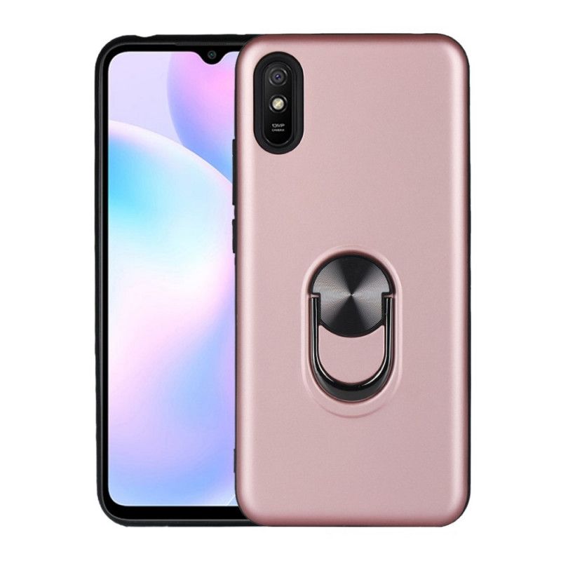 Cover for Xiaomi Redmi 9A Sort Aftagelig Med Støttering