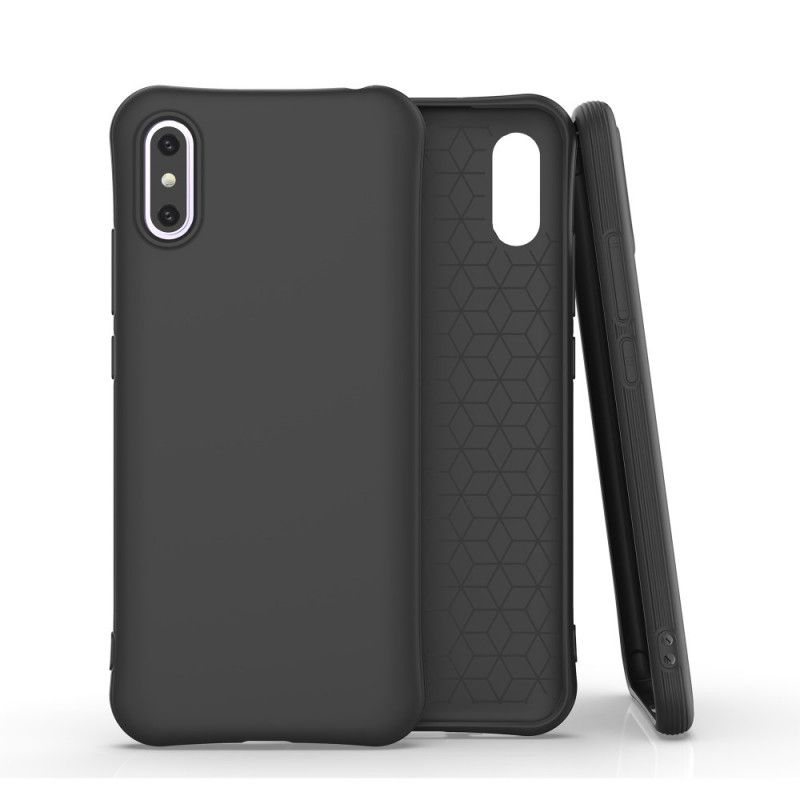 Cover for Xiaomi Redmi 9A Sort Fleksibel Mattsilikone