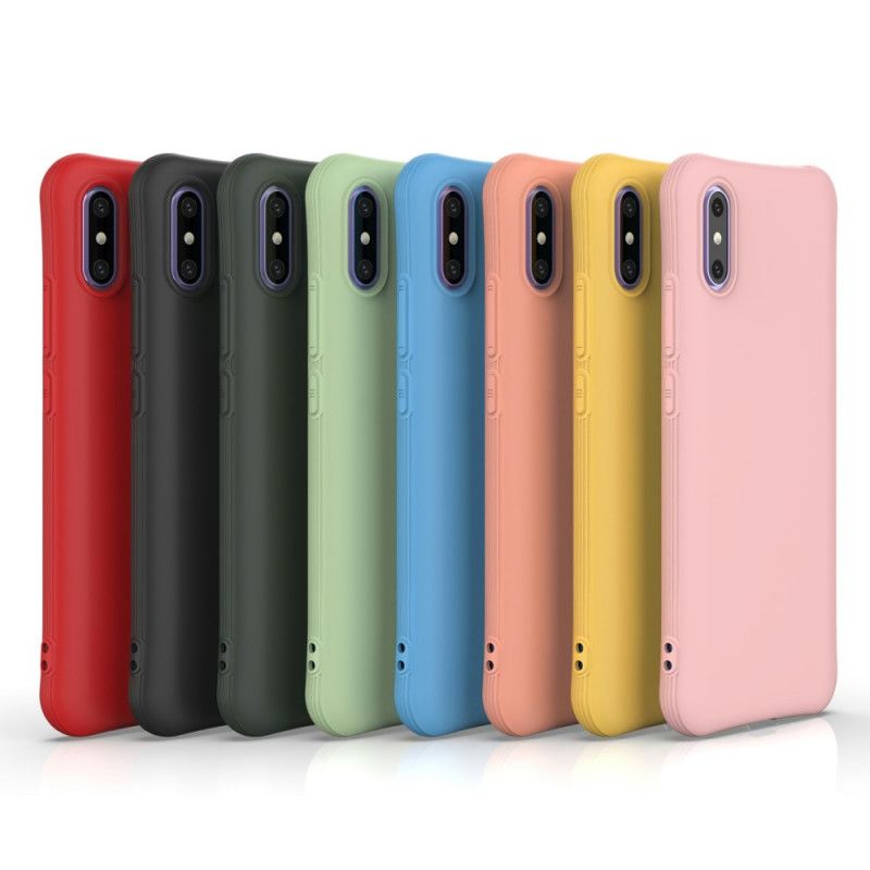 Cover for Xiaomi Redmi 9A Sort Fleksibel Mattsilikone