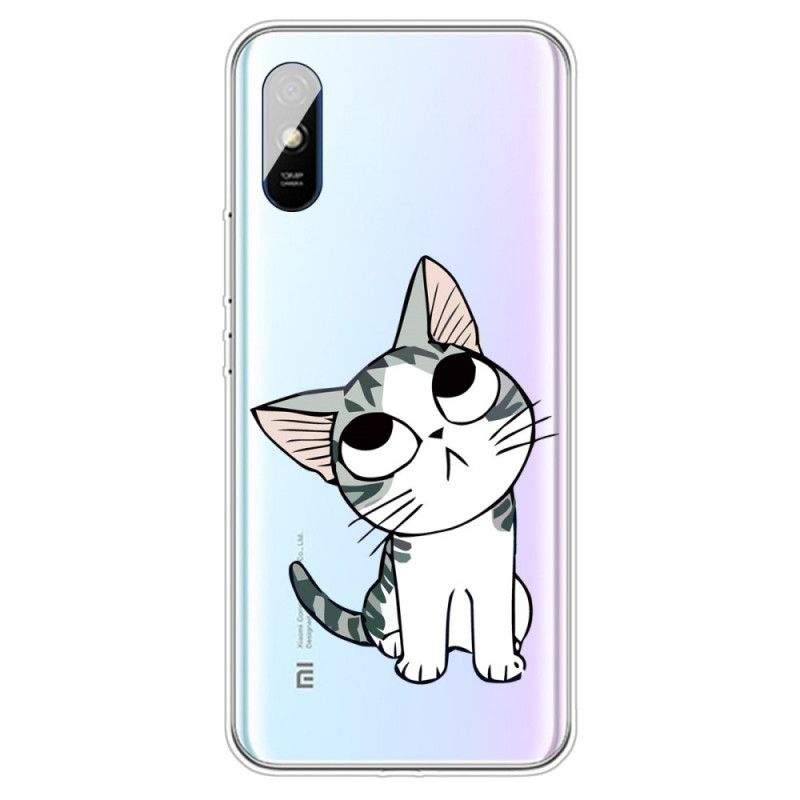 Cover for Xiaomi Redmi 9A Sort Pas På Kattene