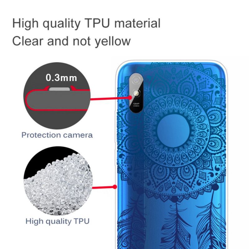 Cover for Xiaomi Redmi 9A Unik Blomstermandala