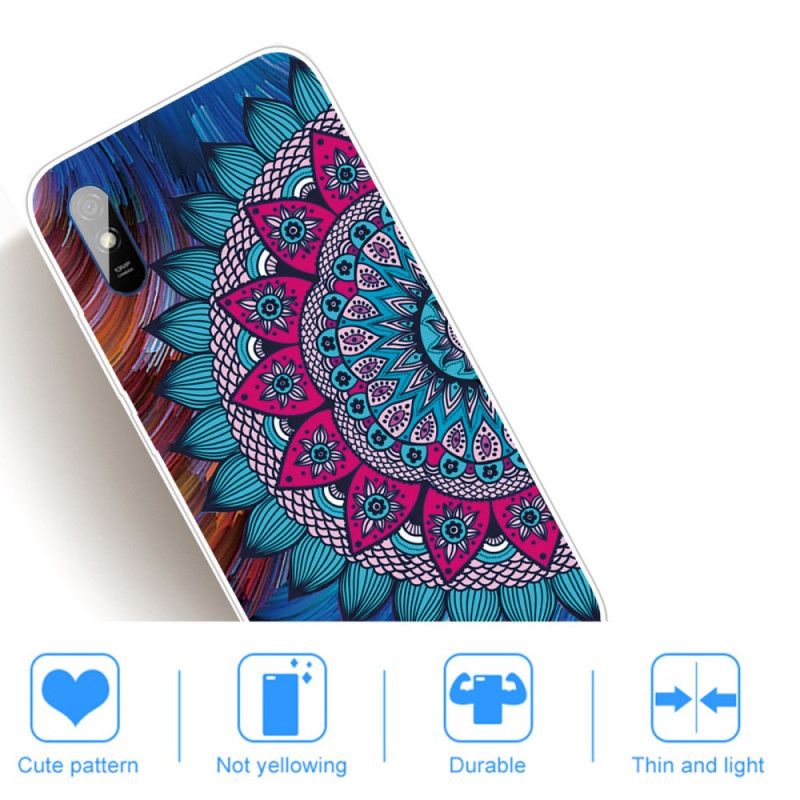 Cover Xiaomi Redmi 9A Farverig Mandala