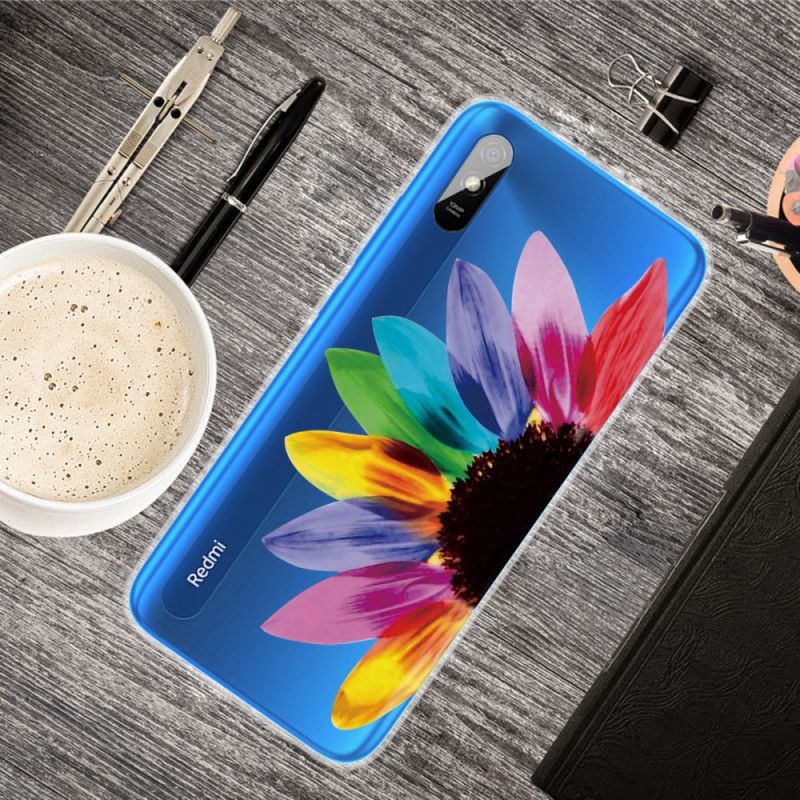 Cover Xiaomi Redmi 9A Farvet Blomst Original