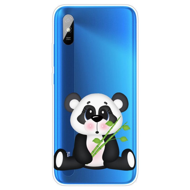 Cover Xiaomi Redmi 9A Gennemsigtig Trist Panda Beskyttelse