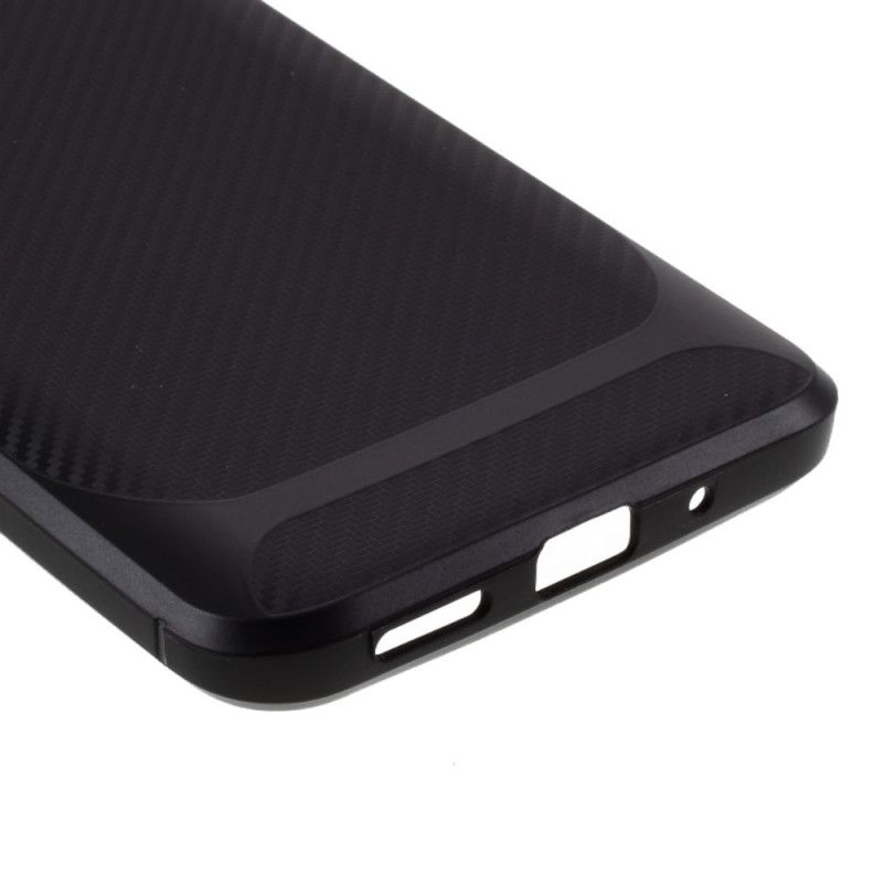 Cover Xiaomi Redmi 9A Sort Enkelt Fleksibelt Kulfiber Beskyttelse