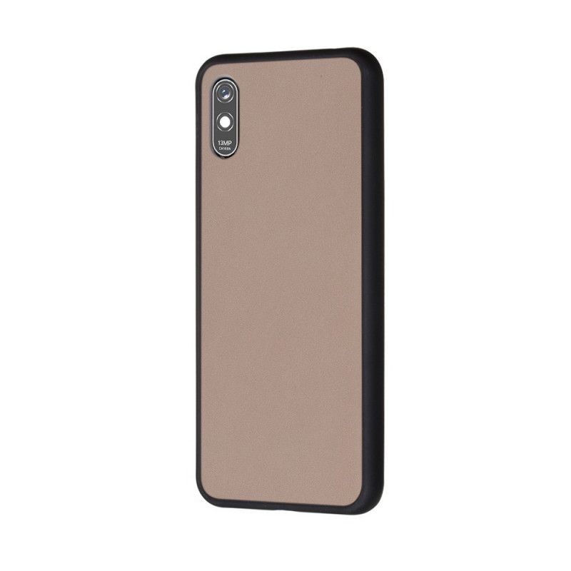 Cover Xiaomi Redmi 9A Sort Hybrid Silikonefælgdesign