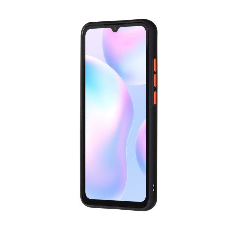 Cover Xiaomi Redmi 9A Sort Hybrid Silikonefælgdesign