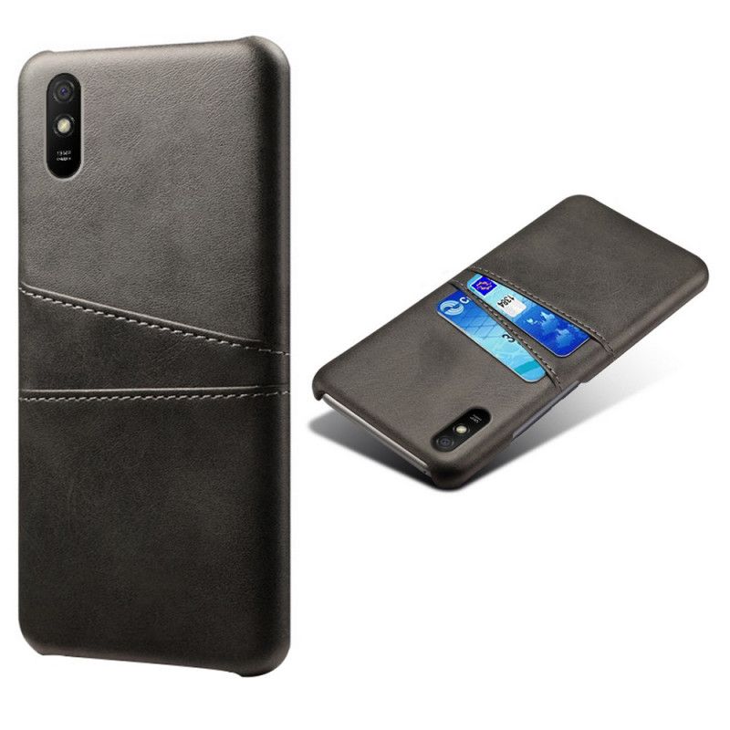 Cover Xiaomi Redmi 9A Sort Kortholder