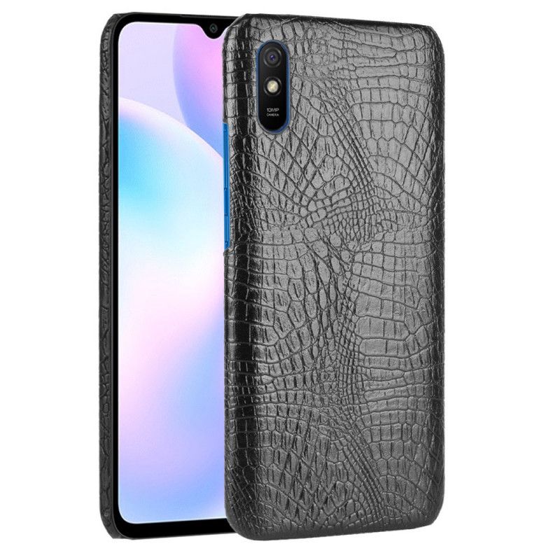 Cover Xiaomi Redmi 9A Sort Krokodillehudstil