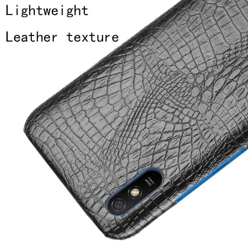 Cover Xiaomi Redmi 9A Sort Krokodillehudstil