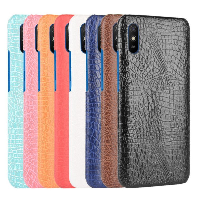 Cover Xiaomi Redmi 9A Sort Krokodillehudstil