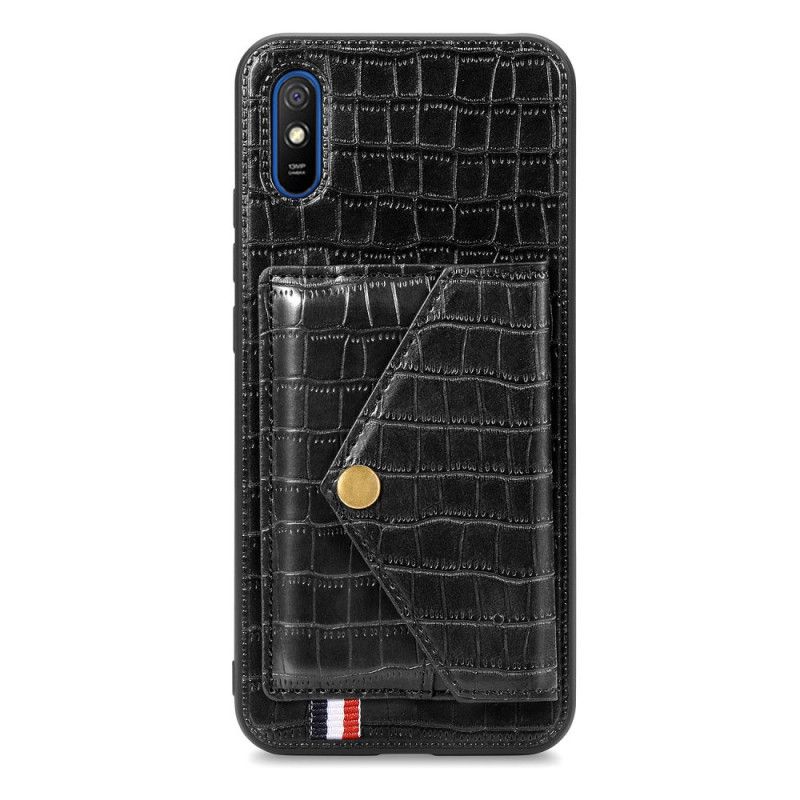 Cover Xiaomi Redmi 9A Sort Mobilcover Krokodilleholder Og Holder