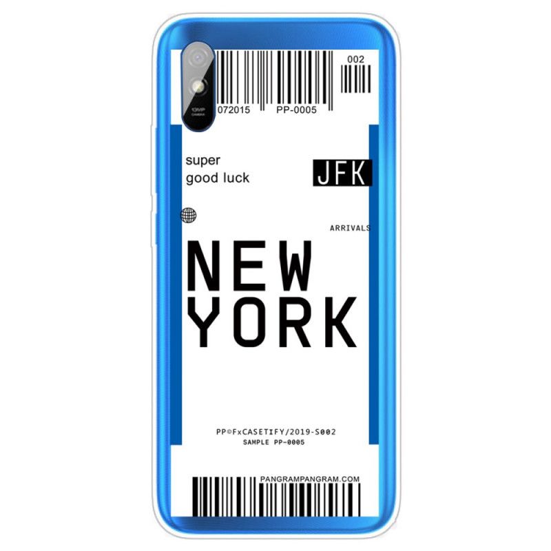 Cover Xiaomi Redmi 9A Sort Pas Til New York Original