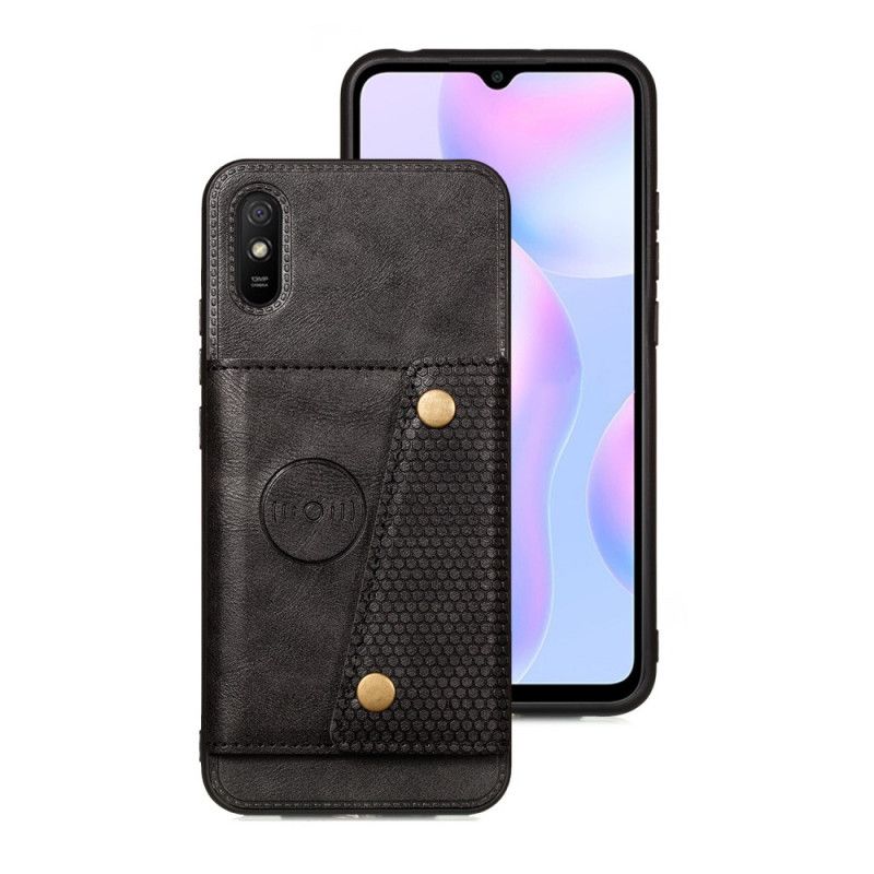 Cover Xiaomi Redmi 9A Sort Snap Tegnebog Beskyttelse