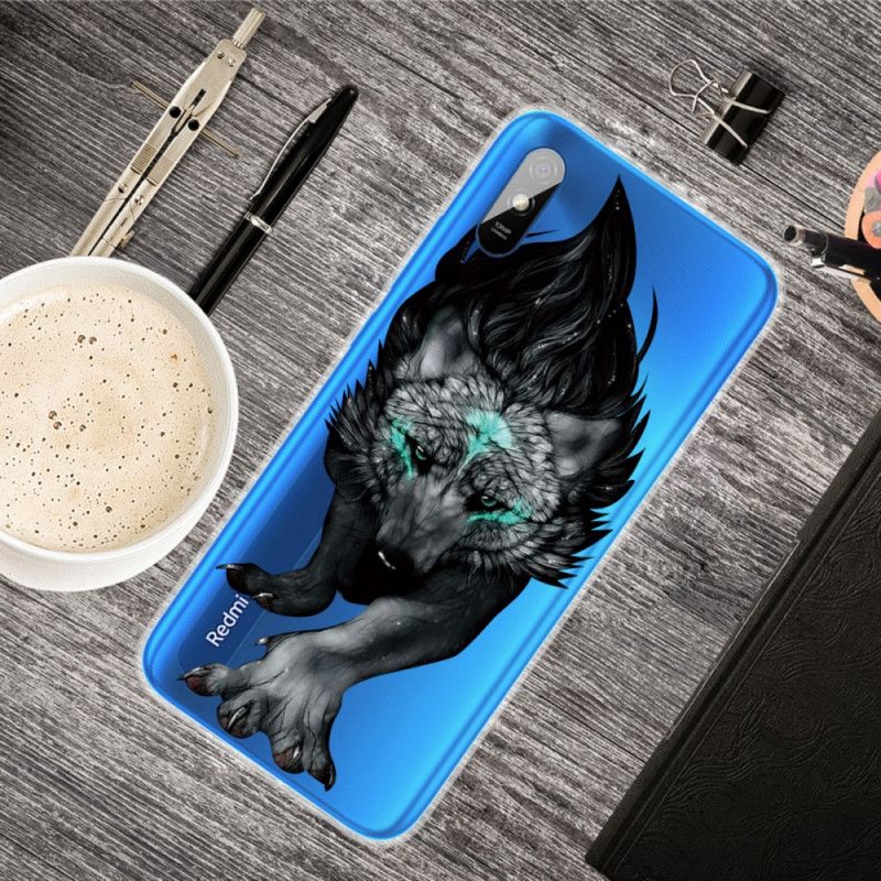 Cover Xiaomi Redmi 9A Sort Sublim Ulv Beskyttelse