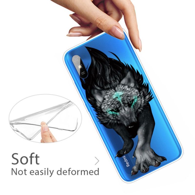 Cover Xiaomi Redmi 9A Sort Sublim Ulv Beskyttelse