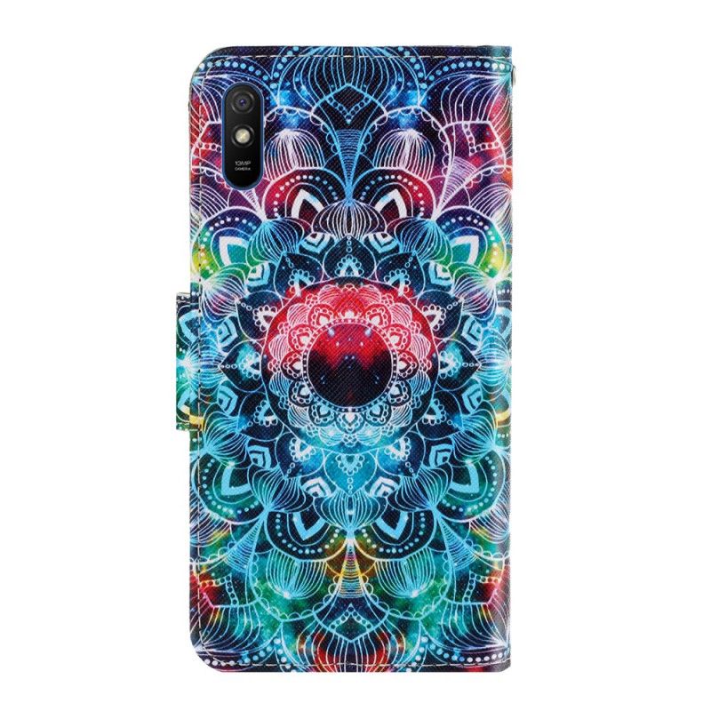 Flip Cover Læder for Xiaomi Redmi 9A Prangende Mandala